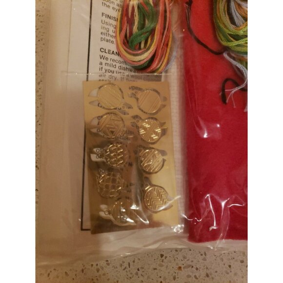 Christmas Stocking Kit Counted Cross Stitch Rudolph and Elves 24k Mini Charmable - Picture 8 of 9